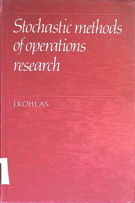 Stochastic Methods of Operations Research Kohlas, Jurg: 2133121