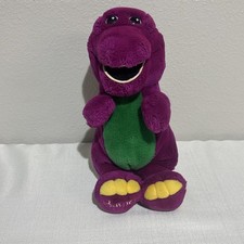 VINTAGE 1992 Barney The Dinosaur Plush Lyons Group Purple Stuffed Animal Toy 14"