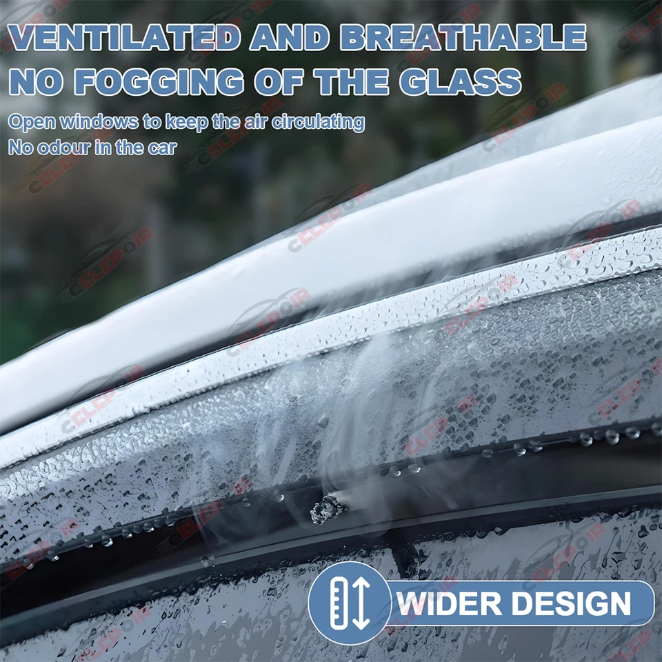 Para 2003-2008 Honda Pilot viseira de janela ventilação defletor de vento solar guarda chuva - Imagem 3 de 4