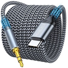 USB C to 3.5mm Aux Cable 3.3 / 6.6./10 Ft for iPhone 16 Samsung Car Stereo Audio