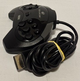 OEM Genuine Sega Saturn Controller Black MK-80100 Deep Cleaned Tested Works 👀