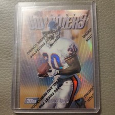 1997 Topps Finest - Terrell Davis #145 Refractor 🏈SUPER CLEAN 🏈 With Peal