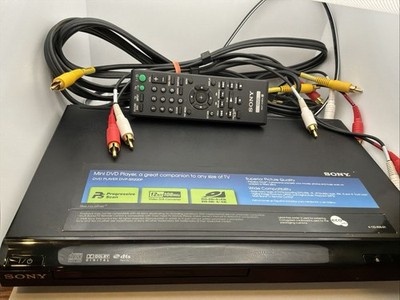 Sony DVP-SR200P DVD Player w/ Remote AV Cables Tested Working Progressive Scan
