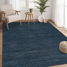 Garvee Modern Solid Color Area Rug Washable Soft Non Slip Low Pile