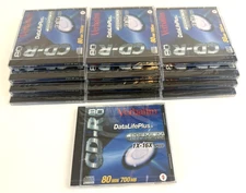 Lot Of 13~Verbatim~CD-R~Premium AZO Blue Technology~80 Min. 700MB~Recordable CD