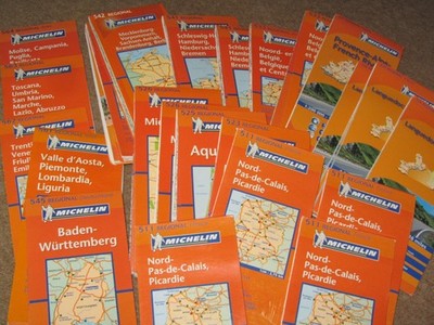 Michelin Regional Maps - France, Belgium, Germany, Italy - 2003-2013