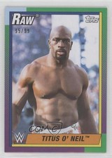 2021 Topps Heritage WWE Green 95/99 Titus O'Neil #45 w5b
