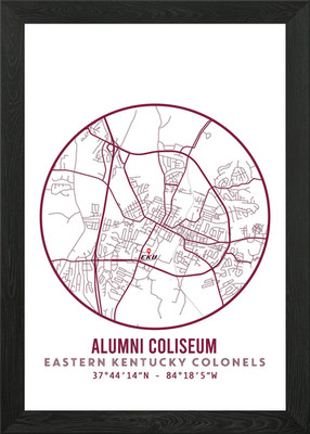 Eastern Kentucky Colonels Framed Wall Art Poster Canvas Print Picture