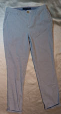 Tommy Hilfiger Women s Size 2 Gray Striped Pants Classic Preppy Straight Leg