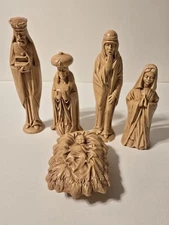 Vintage 1977 Byron Molds Ceramic Nativity Figurines