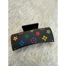 Fashion large hair claw clip black colorful designs very sturdy