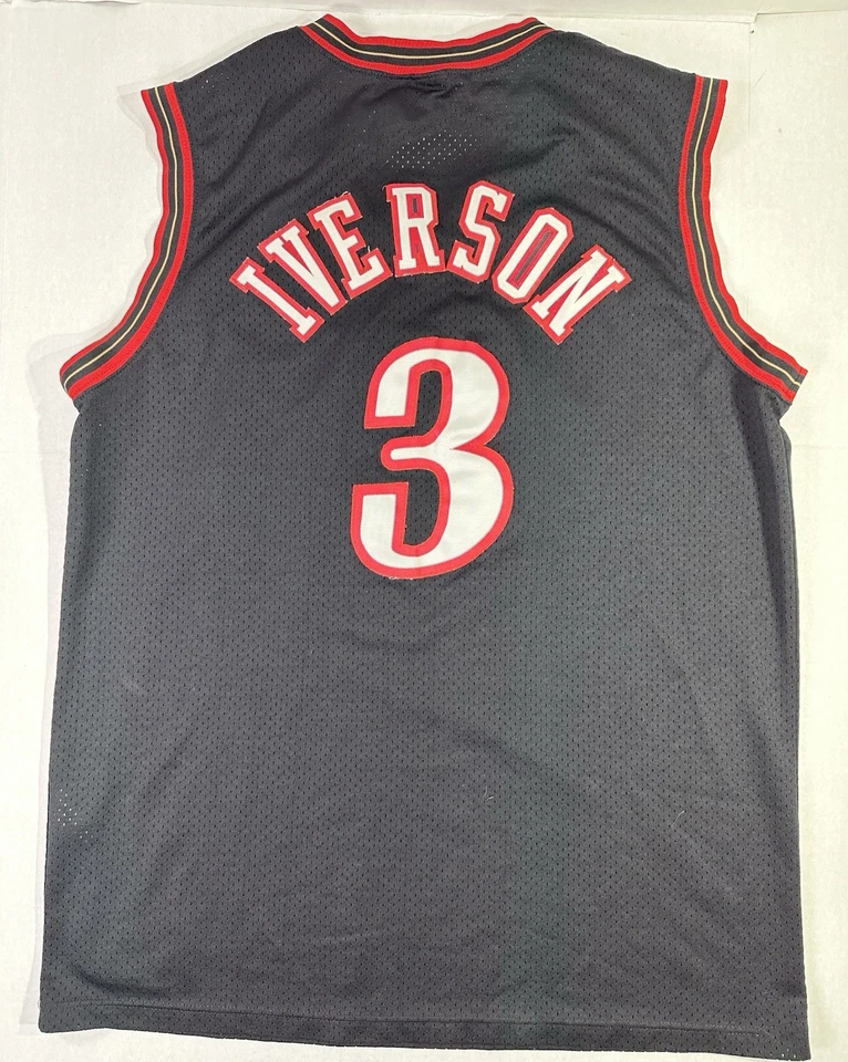 Camiseta Allen Iverson Philadelphia 76ers Nike NBA Negra #3 Para hombres Longitud XL+2 Foto 2 de 4