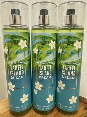 Bath & Body Works Tahiti Island Dream Fine Fragrance Mist 8 fl oz Lot of 3