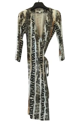 Diane Von Furstenberg Sigourney Snake Print Wrap Dress   Size 8 8 / M·Very good