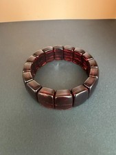 Natural Amber Bracelet-Burmese amber Burmite -7 inch