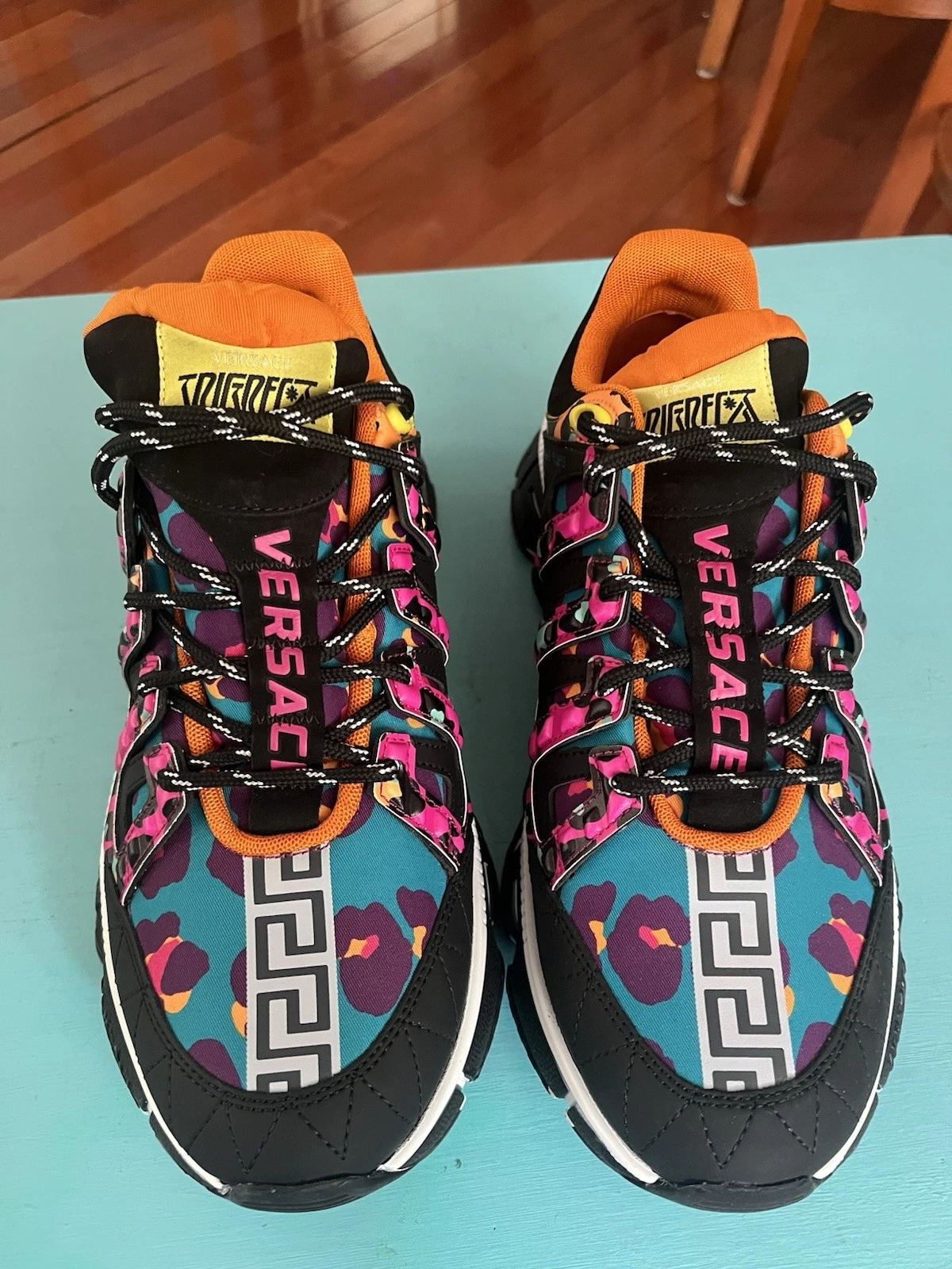 Versace — Versace Leopard Trigreca Sneakers Size 42.5