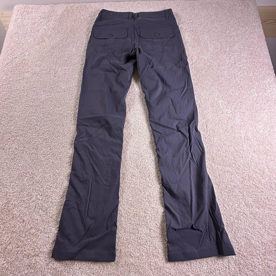 PrAna Halle Hiking/Outdoor Pants Womens 0R *26x31* Gray Roll Up - Image 2 of 4