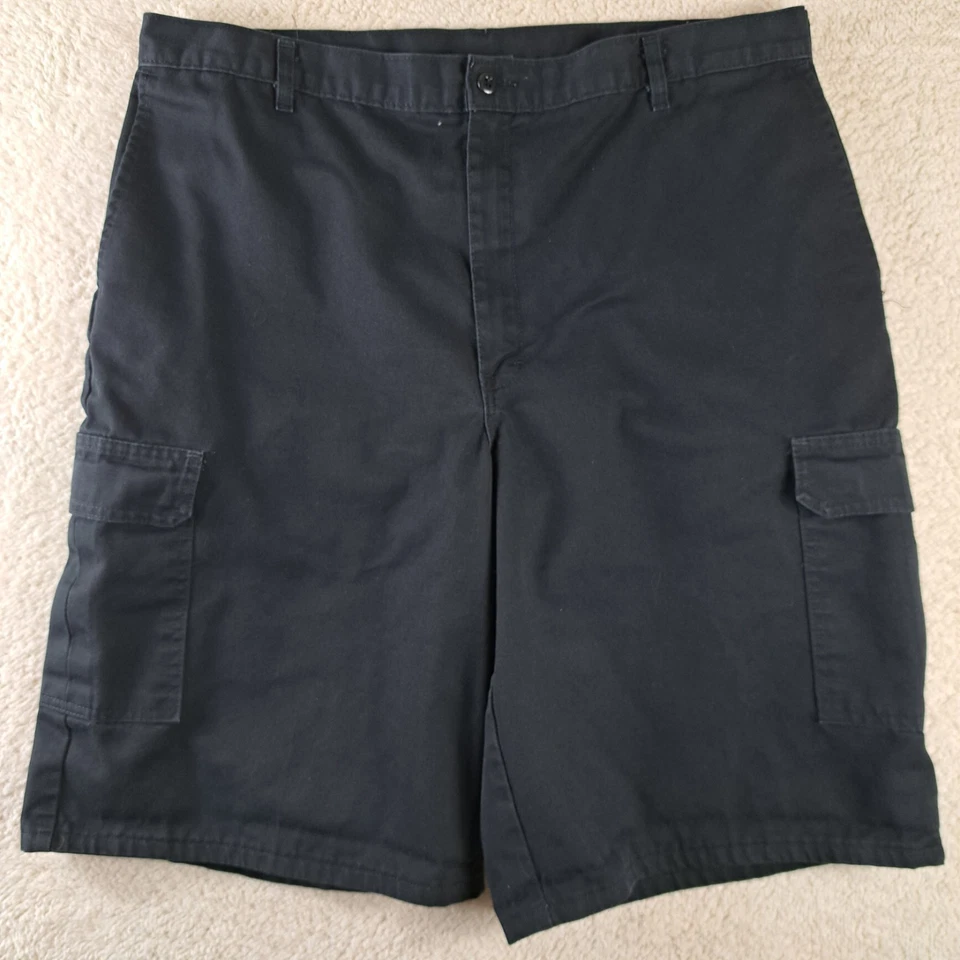 Pantalones cortos cargo Dickies para hombre talla 40 calce regular negros ropa de trabajo Foto 3 de 4