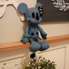 Disney x American Eagle Mickey Mouse Denim Plush Collectible Blue 1898-900 NWT
