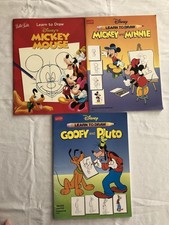 Walter Foster Disney Learn to Draw Lot: Mickey Mouse/Mickey and Minnie/Goofy  