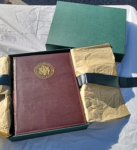 World Reserve Monetary Exchange WITH BOX Money Ledger Album Brown Book Used