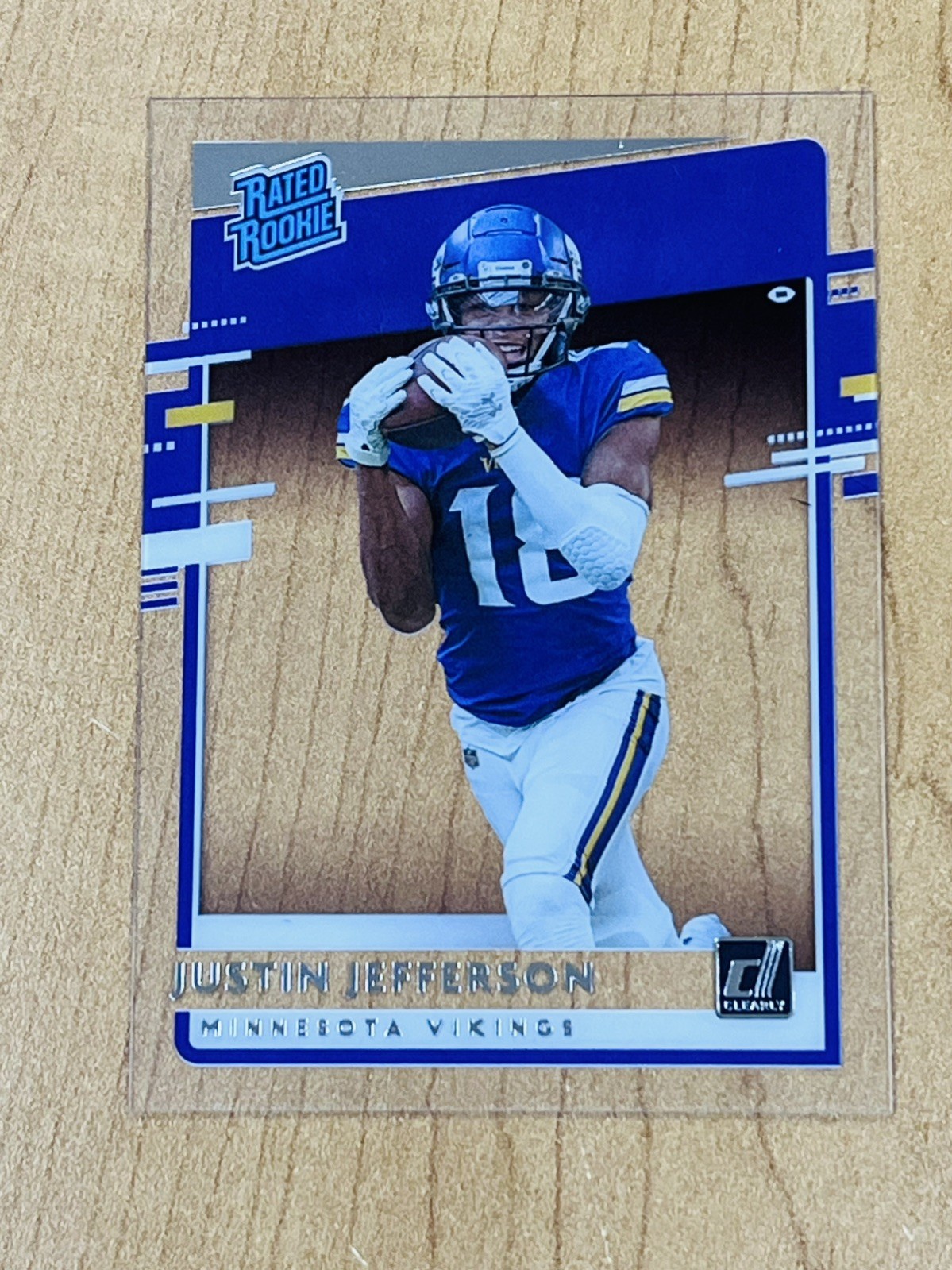 2020 Panini Chronicles - Clearly Donruss Rated Rookie Justin Jefferson #RR-JUJ  