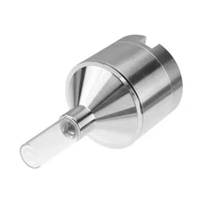 Kitchen Spice Silver Grinder 44mm Ultra Fine Grinding with Storage Bottle