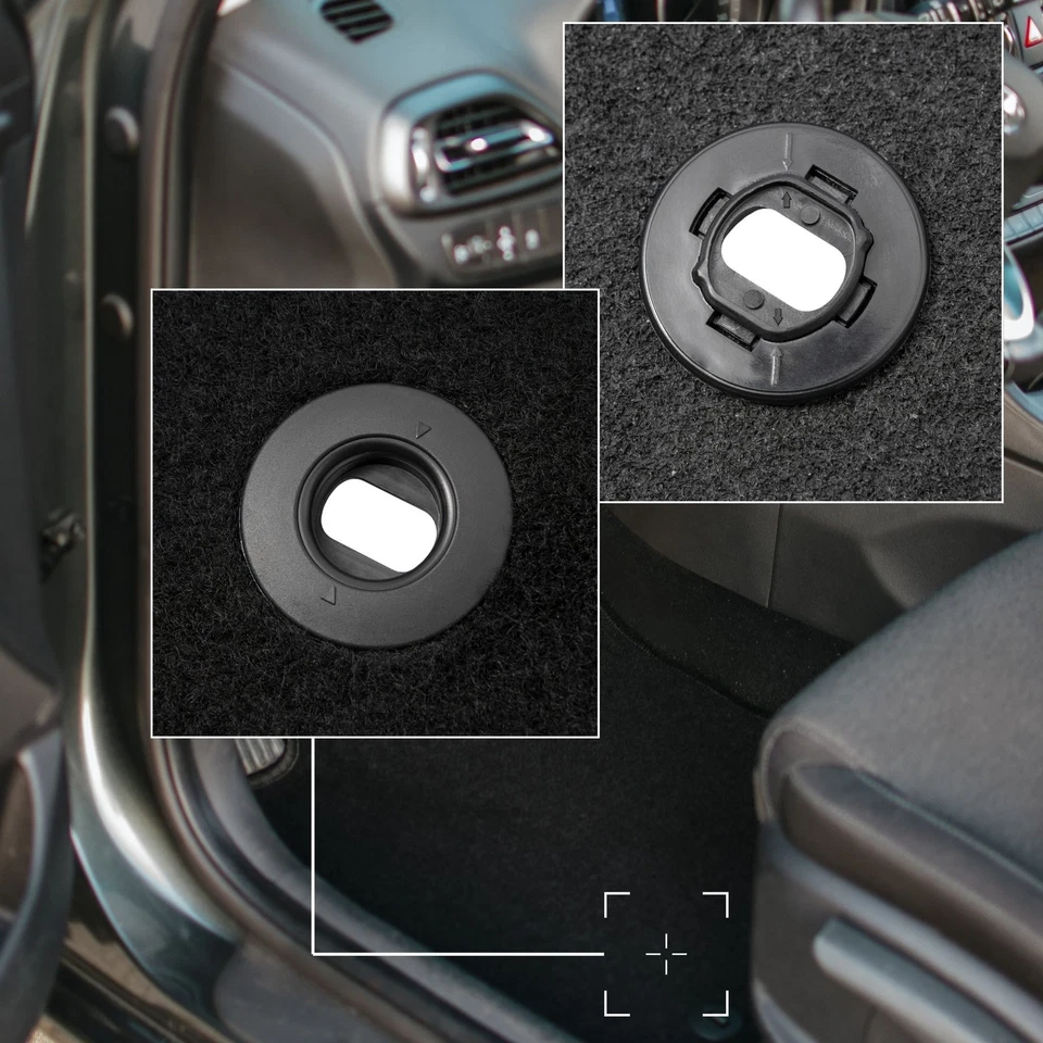 Tapis de sol en velours noir pour Toyota Yaris III année 2011-2019 set 3 pièces - Photo 3/4