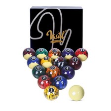 Vssal Billiard Balls Set Pool Table Balls Style 16 Ball Set Tournament Dark