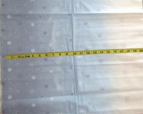 1 yd Cotton Fabric :Snowflake Wonderland" by Daiwabo for EE Schenck Co.  - product listing photo