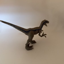 JURASSIC WORLD Blue Legacy VELOCIRAPTOR Dinosaur Figure 2017 Mattel Movable Limb