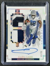 CEEDEE LAMB 2020 IMPECCABLE #106 ELEGANCE ROOKIE NAMEPLATE PATCH AUTO RC 11/35