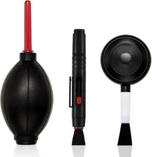 Complete Lens Cleaning Tool Set: Air Blaster Brush Duo for Safe Equipment Care