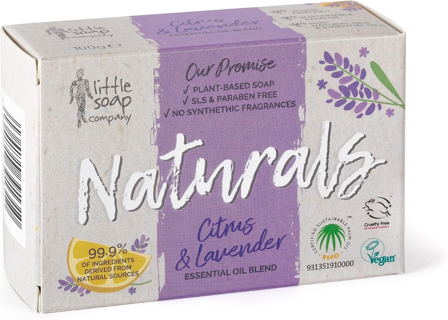 Little Soap Company Natural Range - Citrus, 100g - Image 6