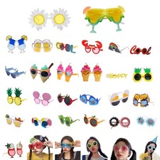 Luau Party Sunglasses Hawaiian Funny Plastic Glasses for Tropical Summer Party