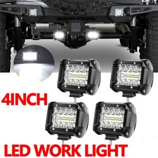 2pcs 7"inch LED Work Light Bar Flood Spot Offroad Fog Lamp For 4WD ATV SUV Truck