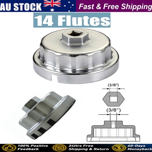 Oil Filter Cap Removal Tool Aluminum Cup Wrench 64mm 14