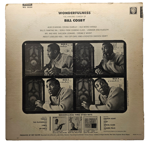 Bill Cosby Wonderfulness Vinyl Record WS 1634 - Imagen 2 de 4