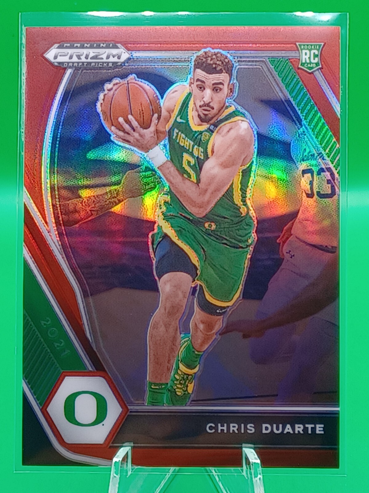 2021-22 Panini Prizm Draft Picks Chris Duarte RC Rookie Card Red Prizm /299 