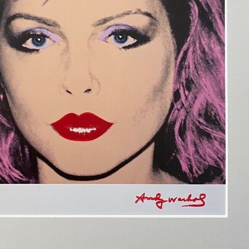 ANDY WARHOL + 1984 BEAUTIFUL SIGNED DEBBIE HARY PRINT MATTED 11X14 + LIST $549= - Picture 2 of 3