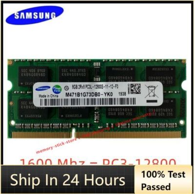 SAMSUNG DDR3L 8GB 16GB 32GB 1600 MHz PC3-12800 Laptop Memory RAM SODIMM  204-Pin