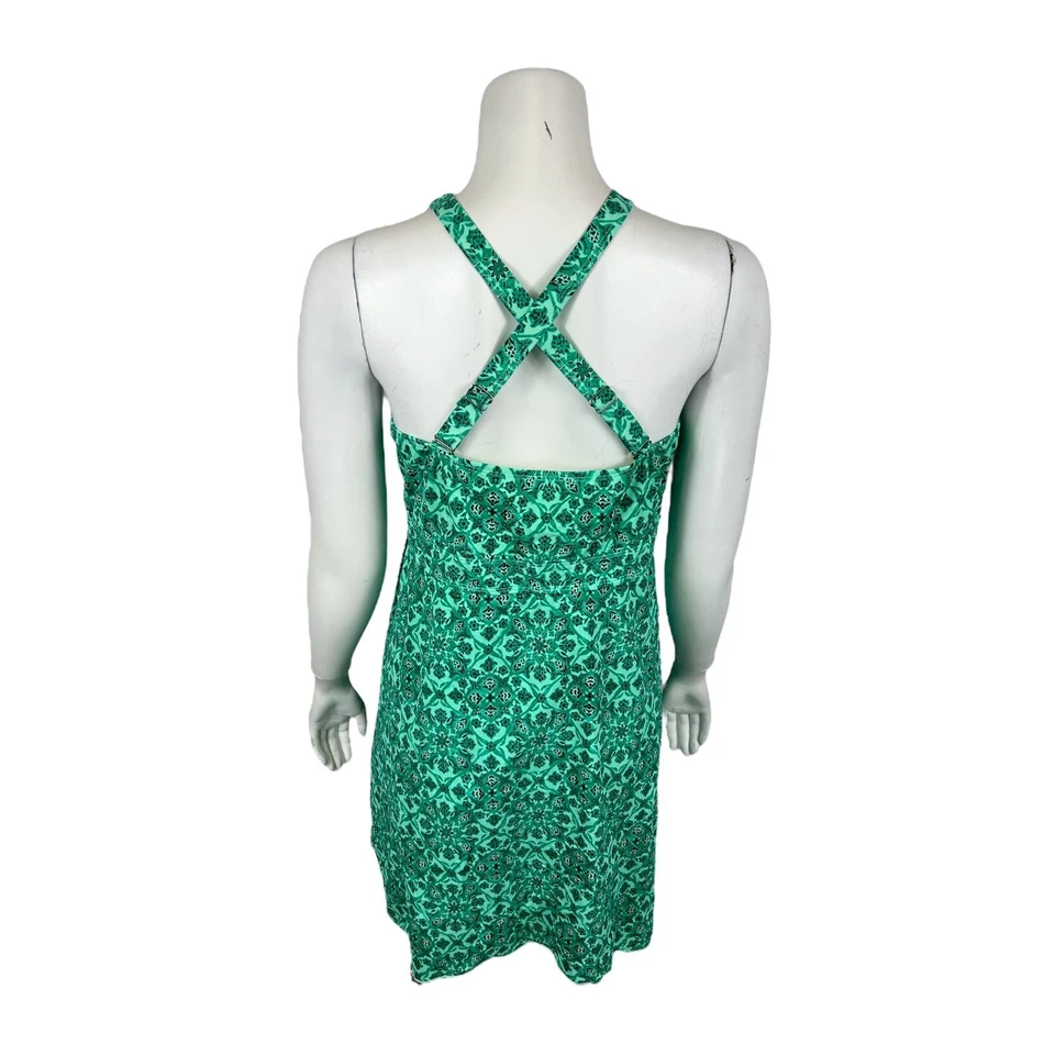 Denim & Co. Women's Beach Handkerchief Hem Scoop-Neck Swim Dress Jade Size 16 - Изображение 2 из 2