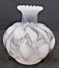 VINTAGE Fenton French Opalescent Glass Perfume Bottle Dot Pattern - No Stopper