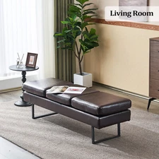 Waiting Office Chair Seating Faux Leather Guest Lobby Furniture Conference Room