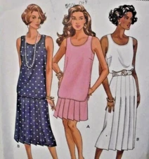 Butterick Pattern-#6211 Sizes 6-8-10-Misses Top & Skirt-Gently Used-1992