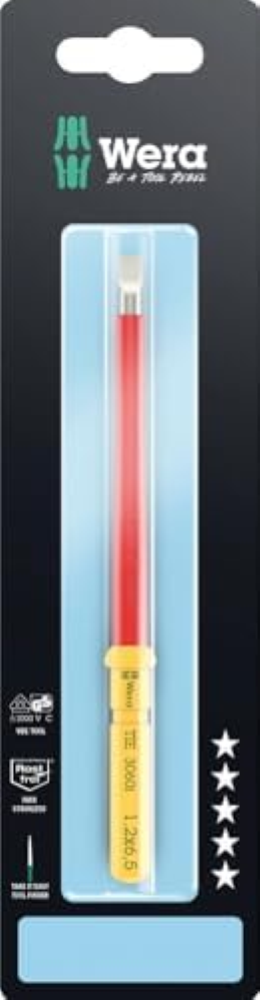 Wera - 05033601001 - Lama giravite isolata, Kraftform Kompakt VDE 3060 i SB, Acc