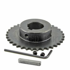 04C 25 40 Teeth Sprocket Bore 12 to 30mm Metal Pilot Motor Roller Chain Keyway