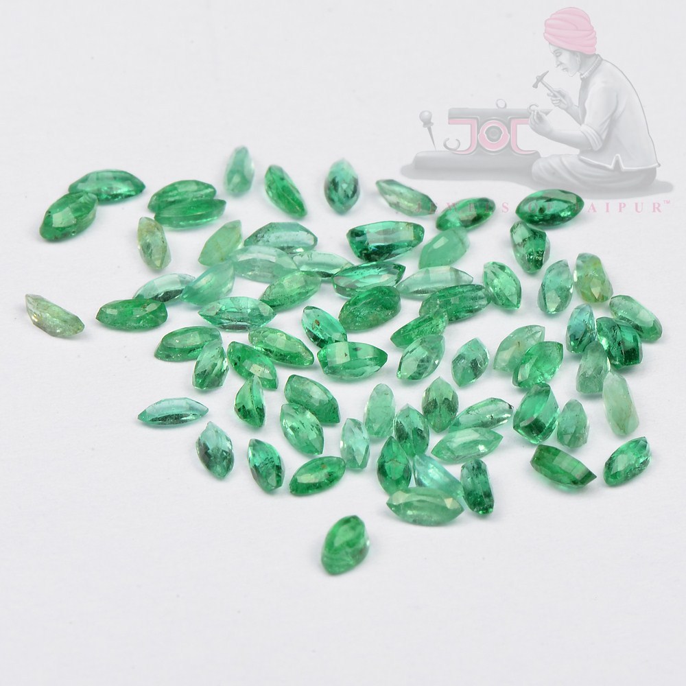 Green Emerald Marquise Cut Untreated Loose Gemstone for