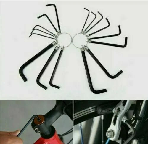 16 Pcs Allen Key Set Wrench Metric AF Bits Hand Tools 2 set Hex 1.5 to 6.0 Ring - Image 4 of 4