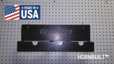 Hornbuilt ANGLE GRINDER HOLDER   STORAGE RACK  MADE IN USA